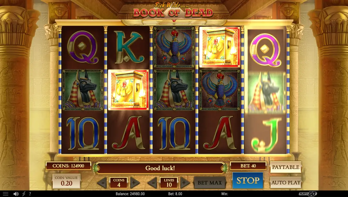 Chơi trò chơi slot Book of Dead tại sòng bạc trực tuyến