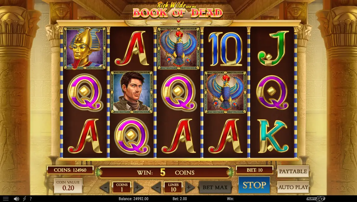 Đăng nhập casino và chơi Book of Dead